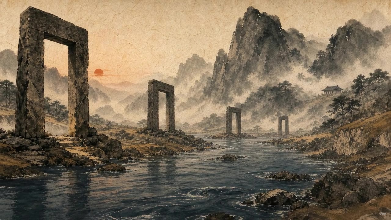 The river gate — where a chart is drawn